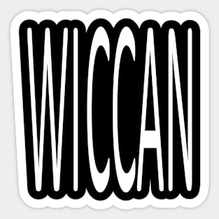 WICCAN, transparent Sticker